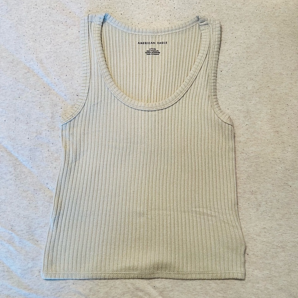 American Eagle Plush Rib Tank Top